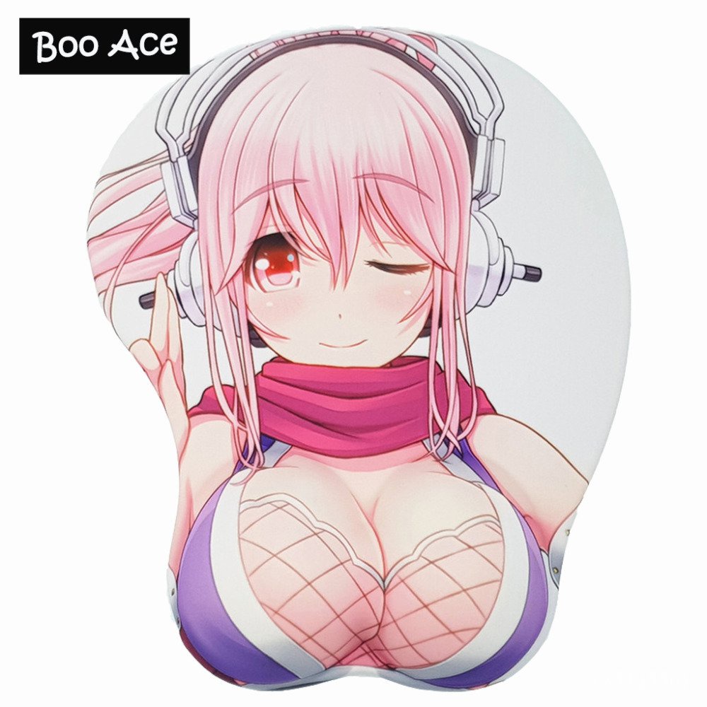 Super Sonico Anime 3D Oppai Mouse Pad Wrist Rest