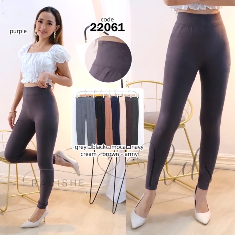 RS22061 Leging Wanita Import Ukuran Fit M to XXL Bahan Spandek Melar dan Nyaman