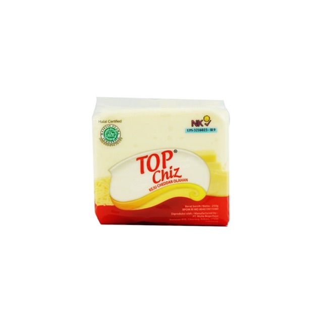 

Top Chiz Keju Cheddar Kemasan 250gr