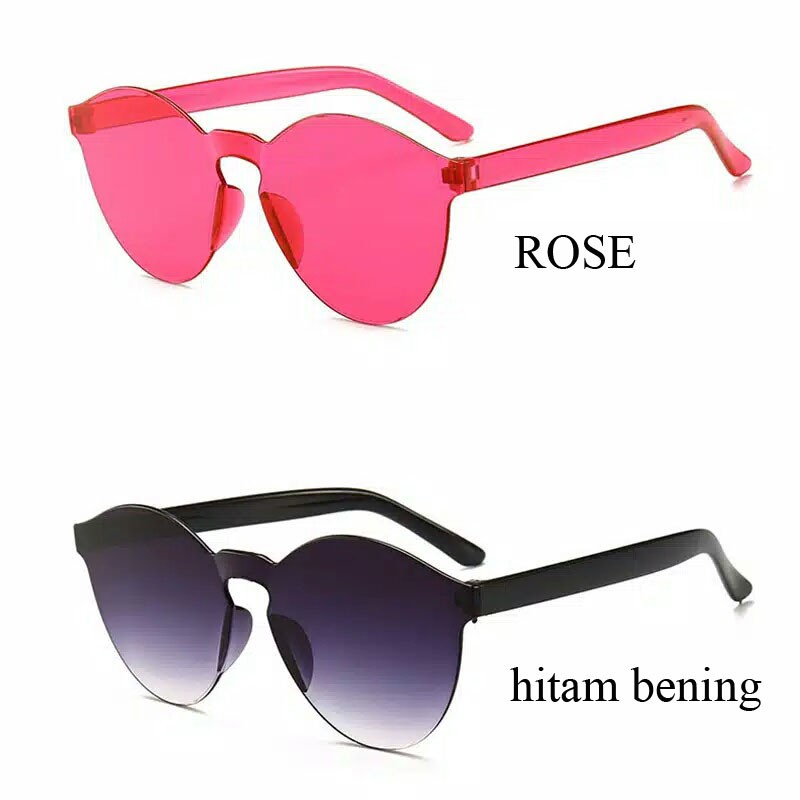 Kacamata best seller jelly transparant fashion wanita atau pria 338