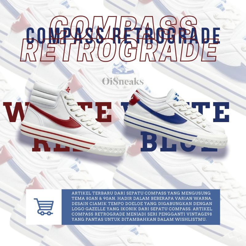SEPATU COMPASS RETROGRADE HIGH & LOW