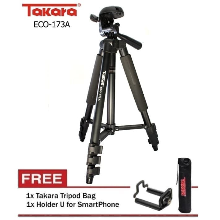 Takara Lightweight Tripod Eco-173A DSLR Action Camera