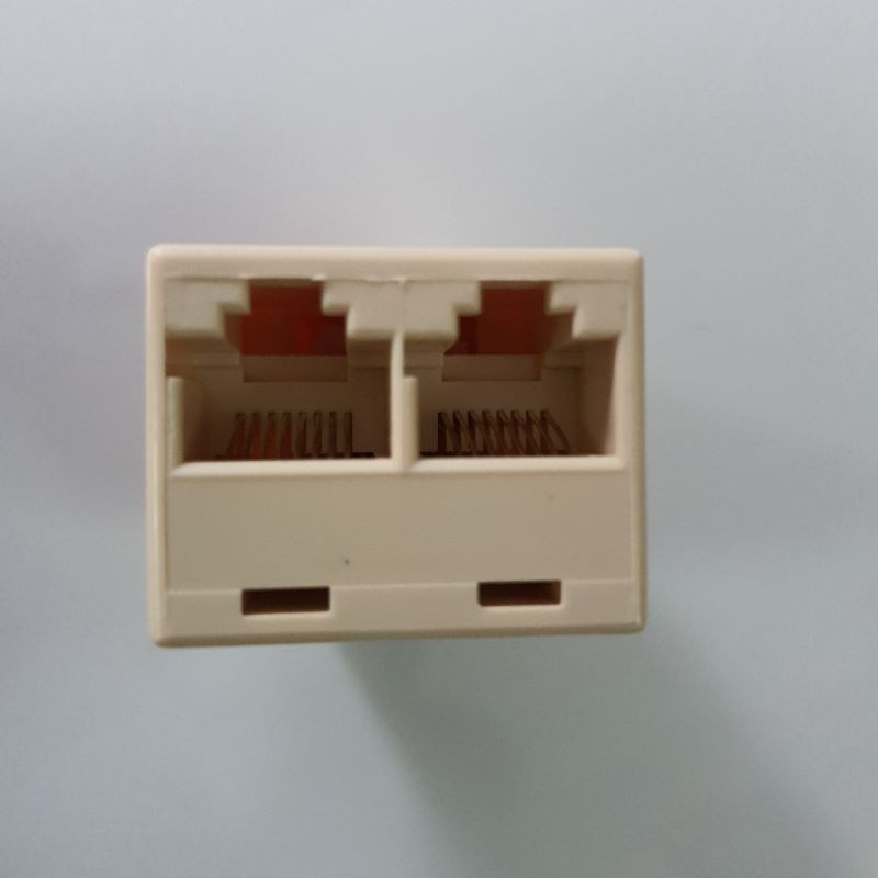 BAREL RJ45 DOUBLE SAMBUNGAN RJ45 SAMBUNGAN LAN 1 FEMALE TO 2 FEMALE