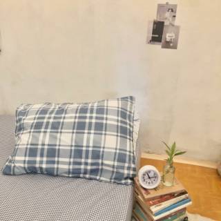  stigmable Sprei  Set Square Solid Aesthetic ala  Korea  