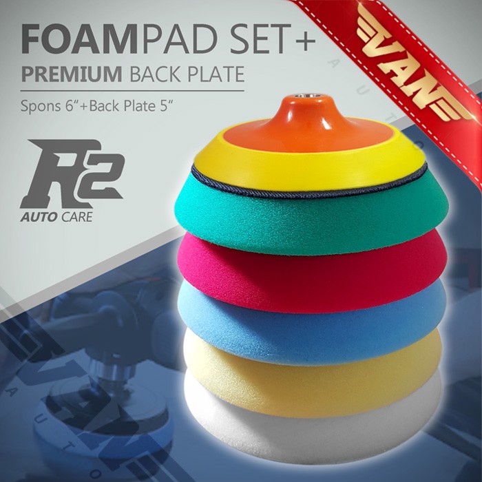 Foam Pad 6 inch / Busa Poles 6 inch R2 / Foam Pad 6 inch + Backing Pad