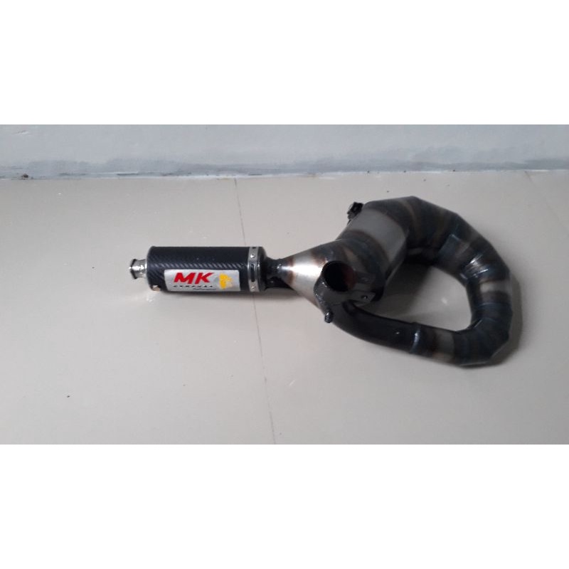 Knalpot racing vespa  Kanan pendek by MK racing