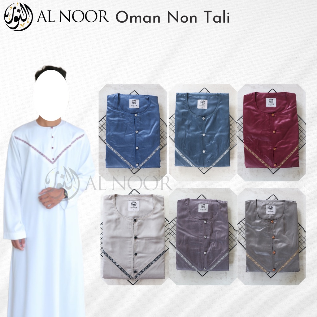 Jubah Saudi | Gamis Pria | Al Noor Oman Polyster Non Manset - Pusat Grosir Al Noor