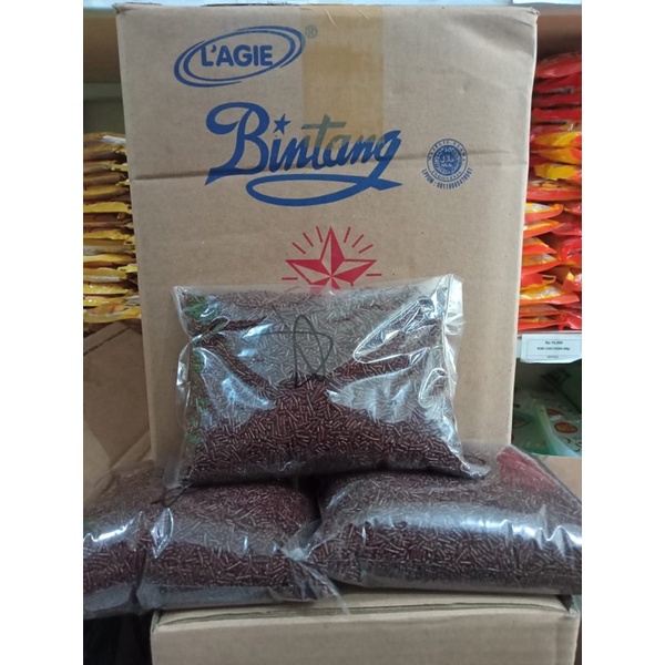 

Lagie Meses Bintang Repack 250gr Meises Coklat Cokelat