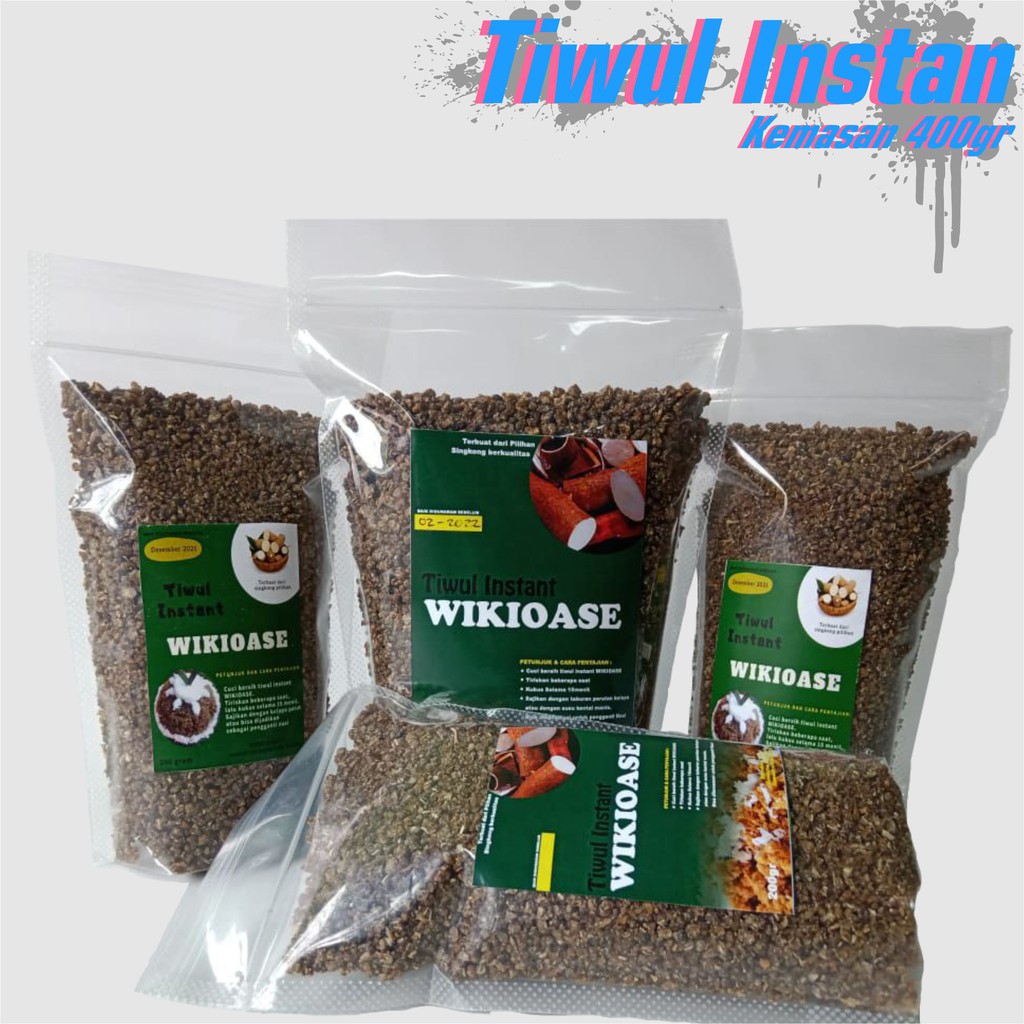 

Tiwul Instan Gatot Singkon Nasi Gathot Thiwul 400gram Oyek Makanan Tradisional Legendaris Original