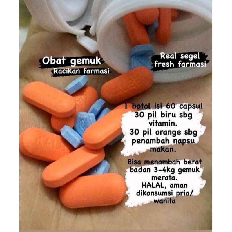 vitamin gemuk, penambah nafsu makan, obat gemuk isi 60