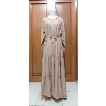 GAMIS SUSUN RAYON PREMIUM-Burgundy