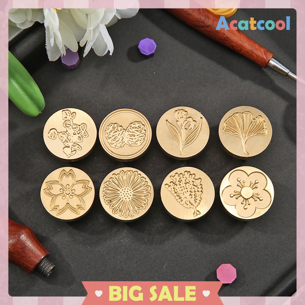 Vintage Plant Flower DIY Scrapbooking Envelope Seal Stamp Sealing Wax Stamp