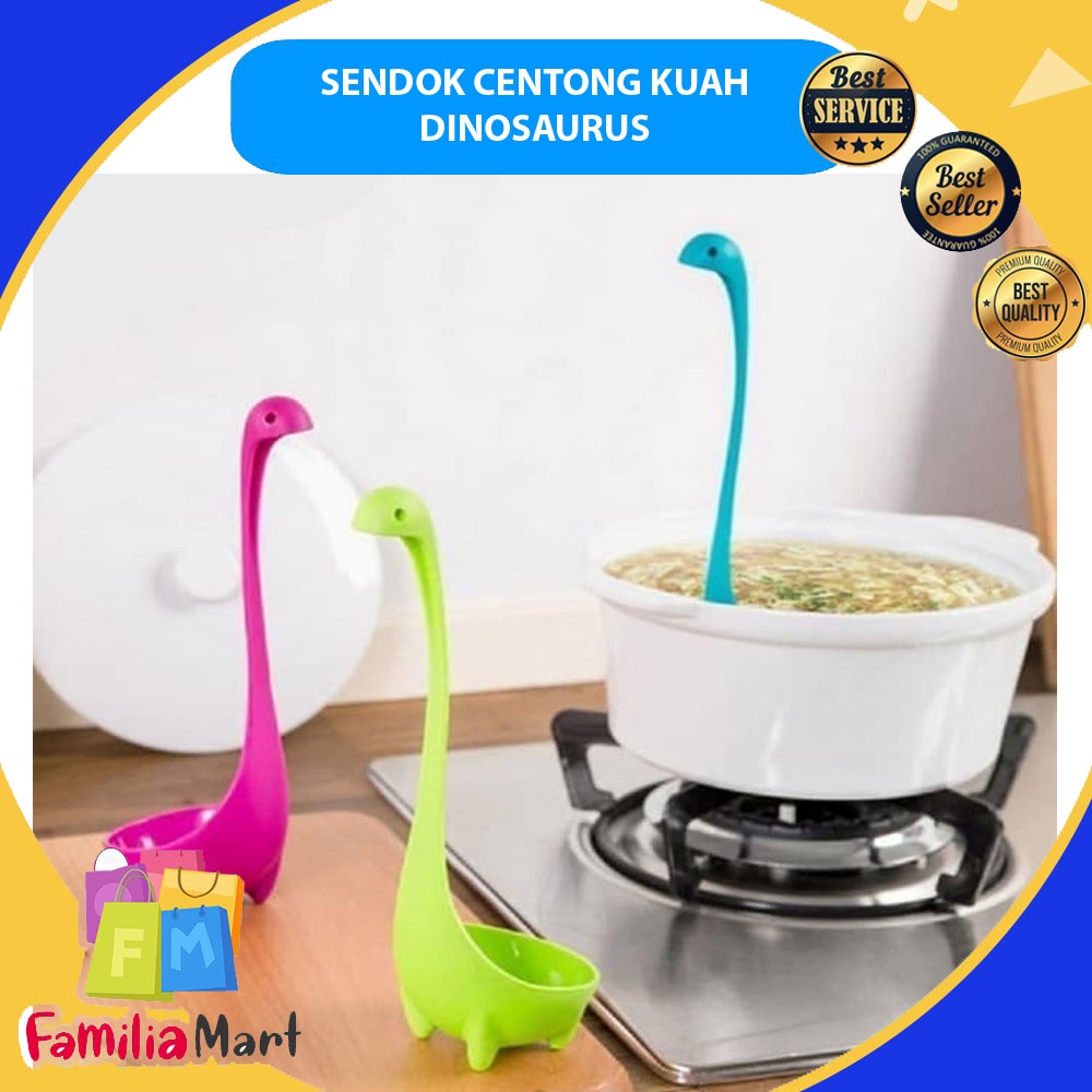 SENDOK DINOSAURUS SOP BESAR PLASTIK CENTONG KUAH SUP SAYUR SOUP SPOON