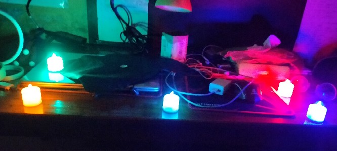 Lilin Elektrik Led Candle Lampu Hias Electric Mini Hias Murah Pesta Natal