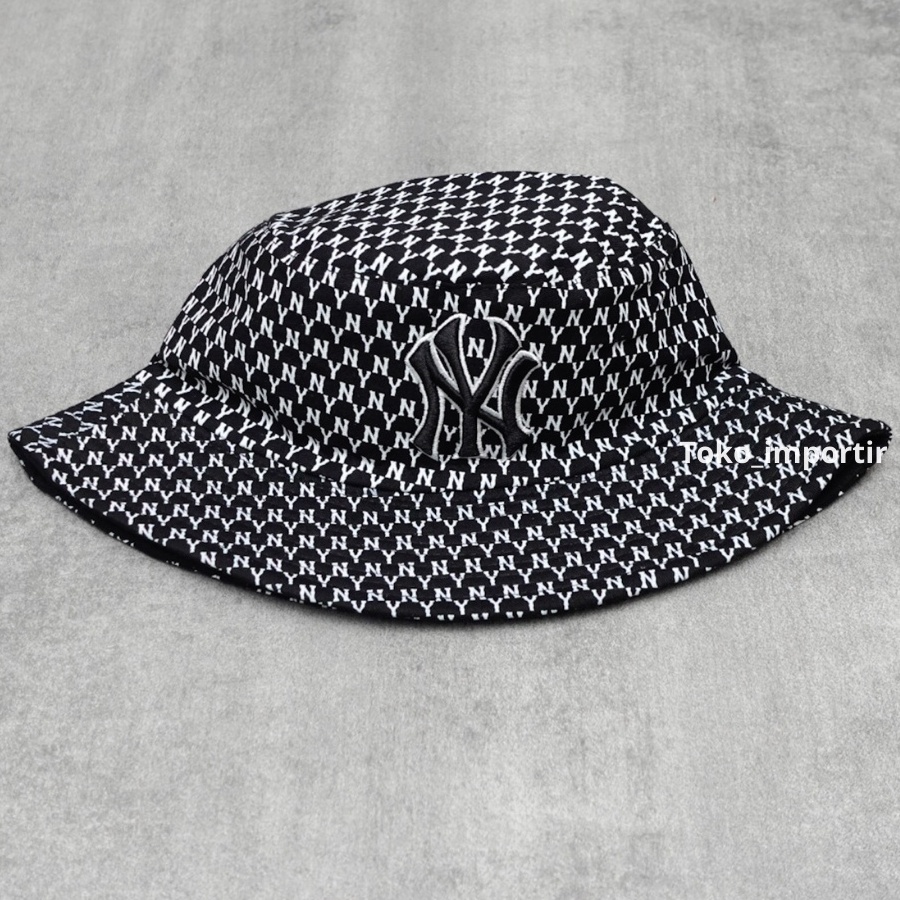 Topi NY Monogram Bucket Hats NY Import Premium High Quality