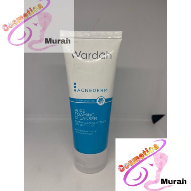 [ foam cleanser ] wardah acnederm pure cleaser 60 m