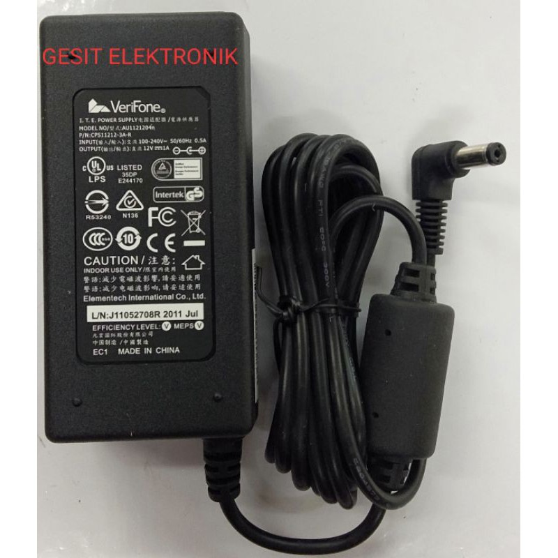 adaptor mesin EDC BRI verifone 12volt 1amper