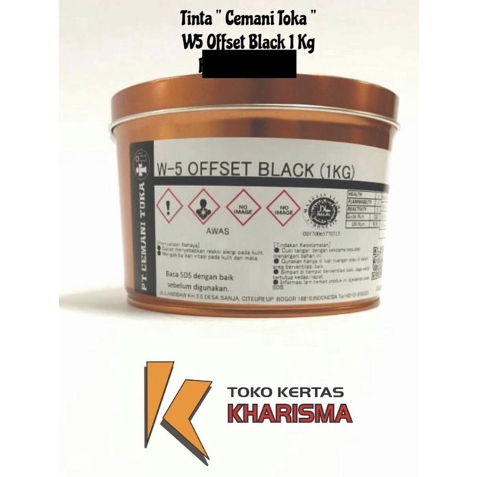 

[COD] Tinta Cetak , Cemani Toka , W5 Offset Black SPECIAL Kode 1249