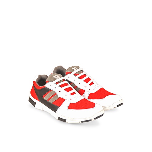 SEPATU SPORT PRIA JAVA SEVEN IDR 001 WARNA PUTIH & MERAH