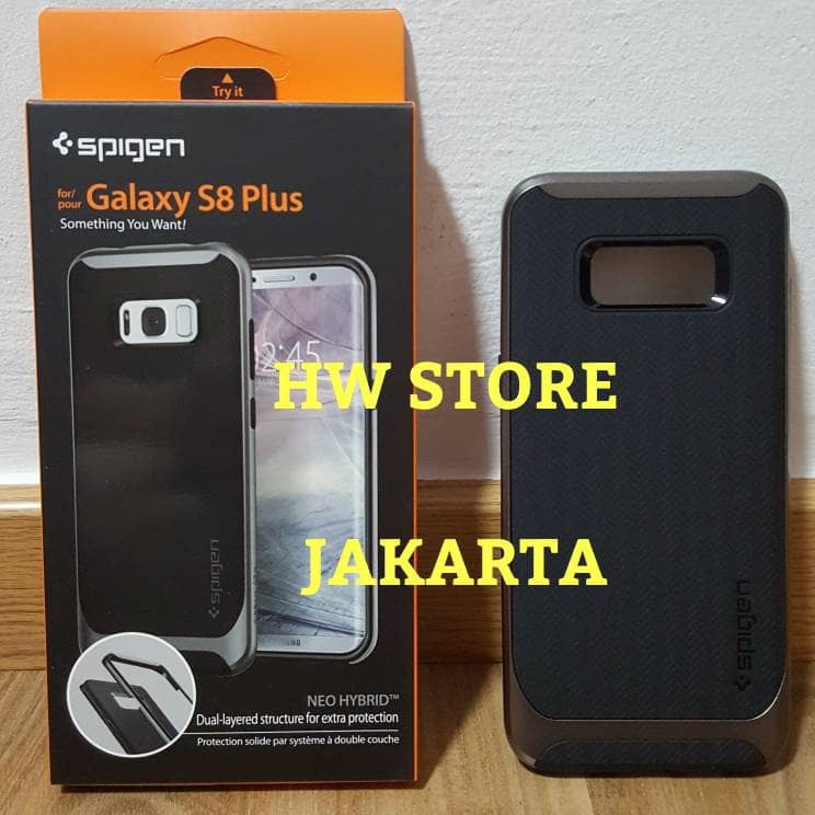 BARU ORIGINAL SPIGEN NEO HYBRID SAMSUNG GALAXY S8+ / S8 PLUS - GUNMETAL