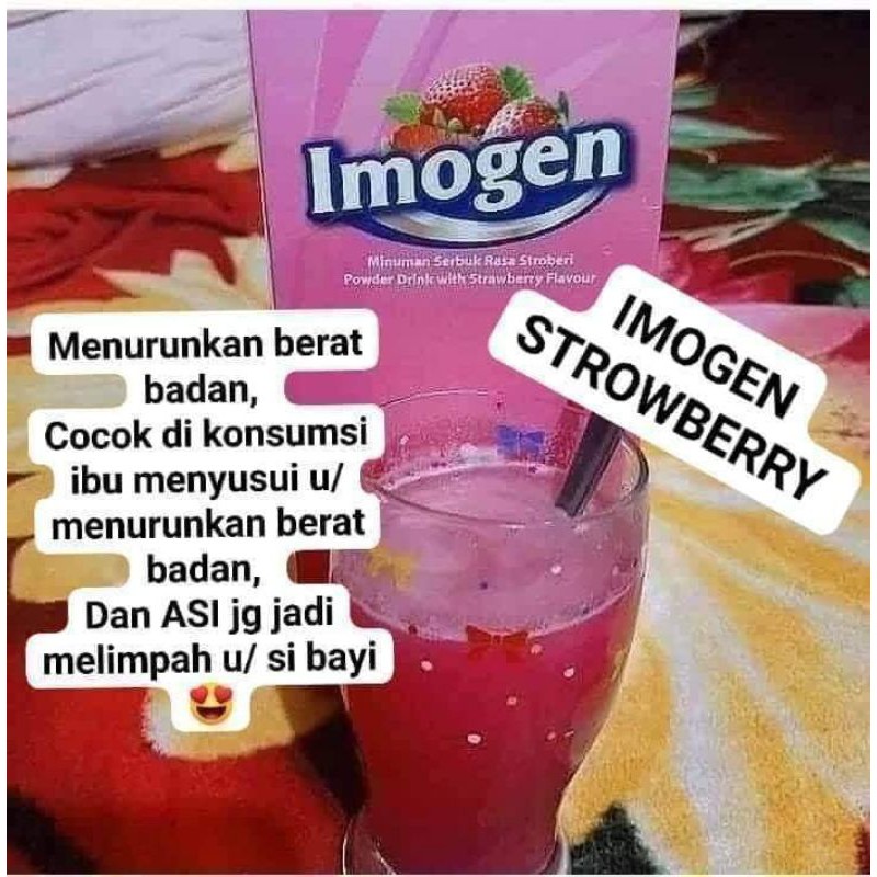 Imogen Strawberry Bpom Suplemen Pemutih Diet Shopee Indonesia