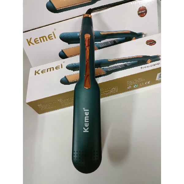 Alat Catok Rambut Bagus Kemei Km 9827 Hair straightener  Rebonding Lurus Suhu