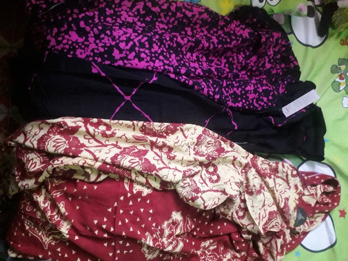 Longdress Kaftan Lowo Jumbo Pastel Soft Soganan Busui Gamis Batik Cap