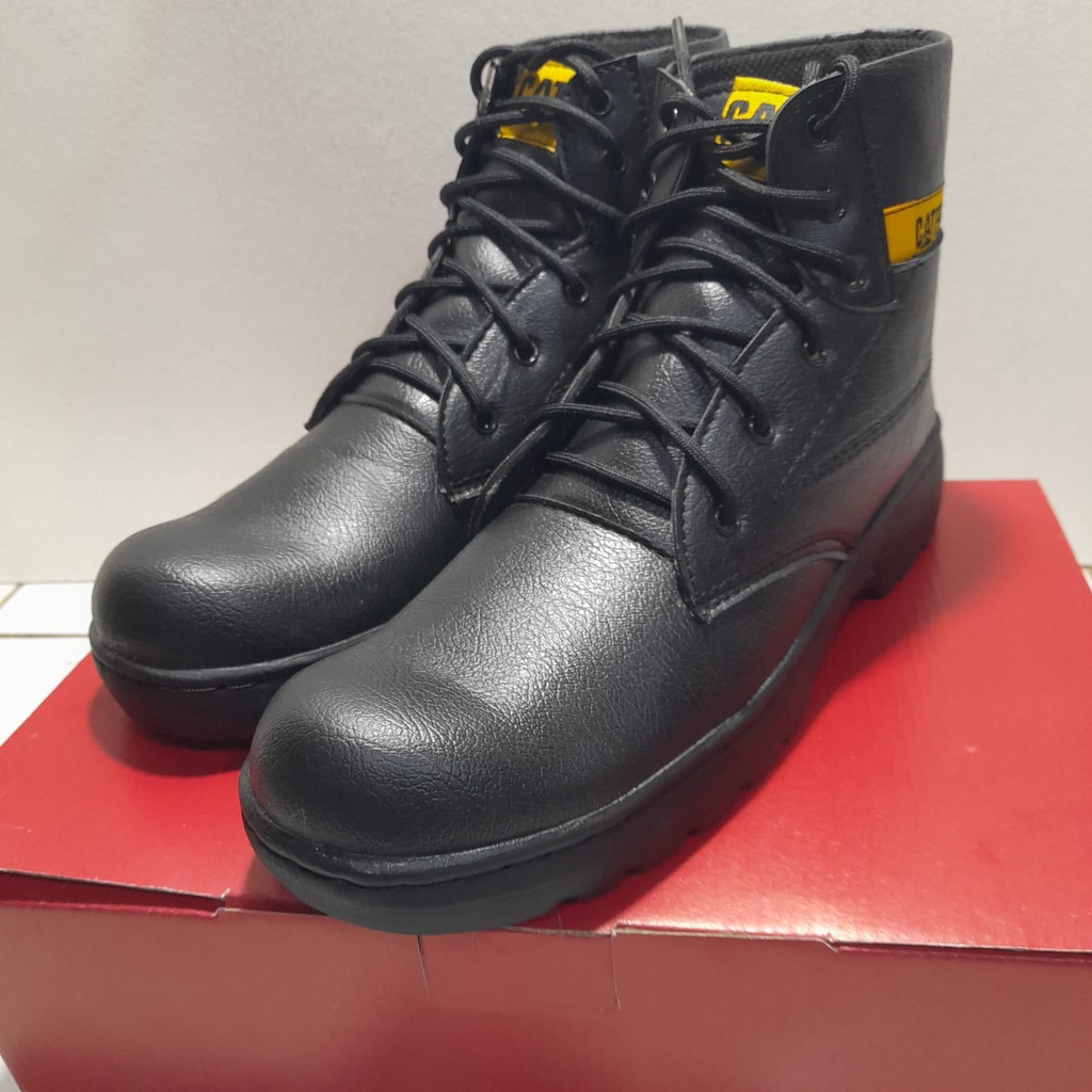 Sepatu Caterpillar Holton Sepatu Safety Boots Ujung Besi Fashion Pria - 42