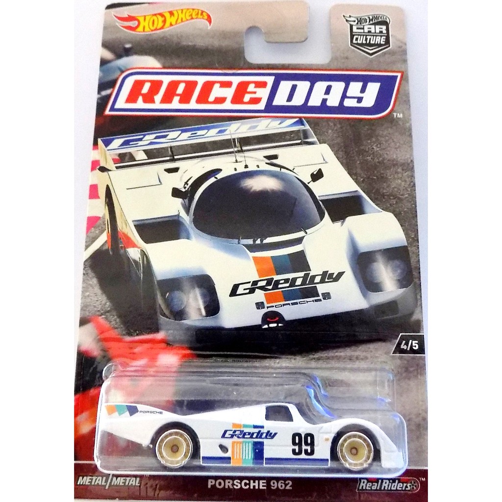 Diecast Hot Wheels PORSCHE 962 GREDDY HW Hotwheels Raceday Race Day Car Culture Premium Mobil Mainan