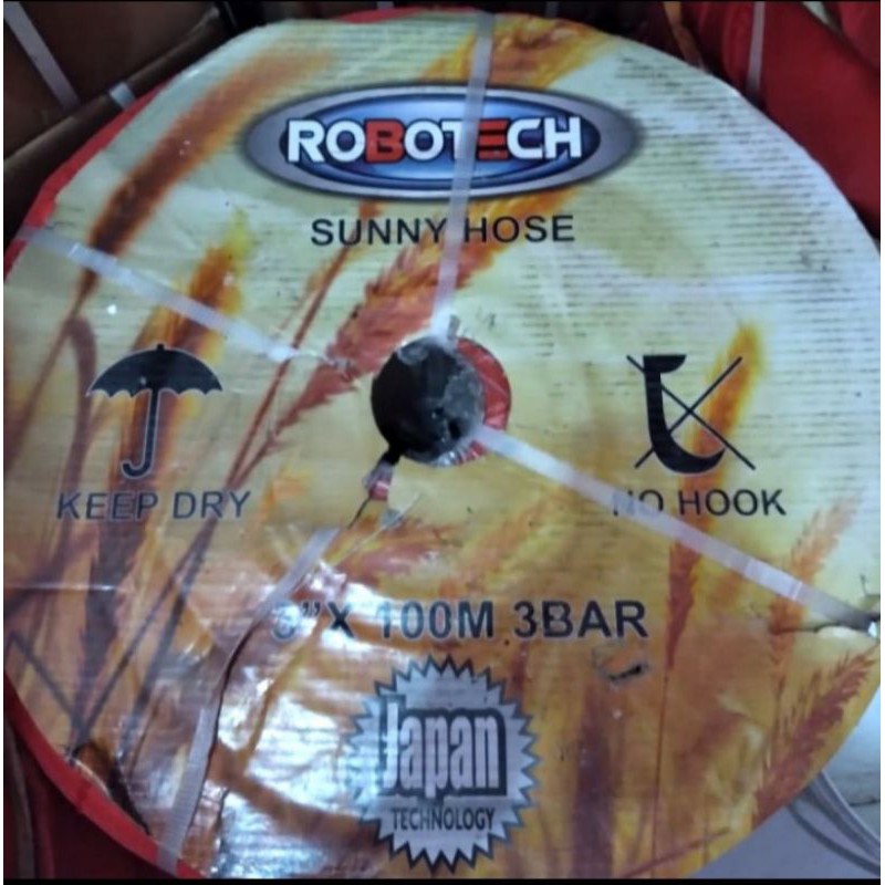 Selang terpal 3"(100meter) buang pompa air sawah irigasi/Sunny hose 3"