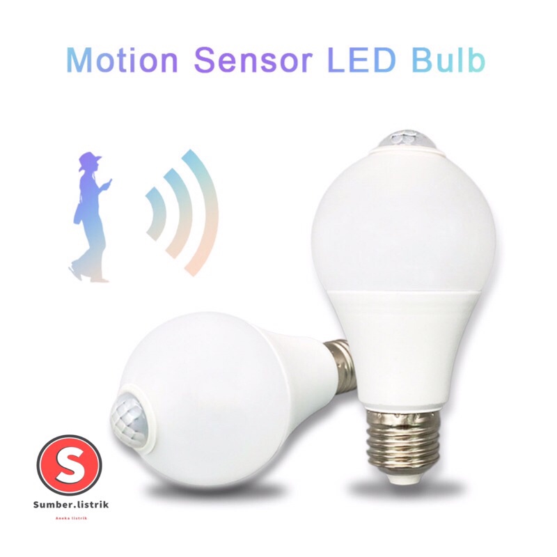 Lampu LED  Motion Sensor 9w 9 watt deteksi gerakan   JAPAN