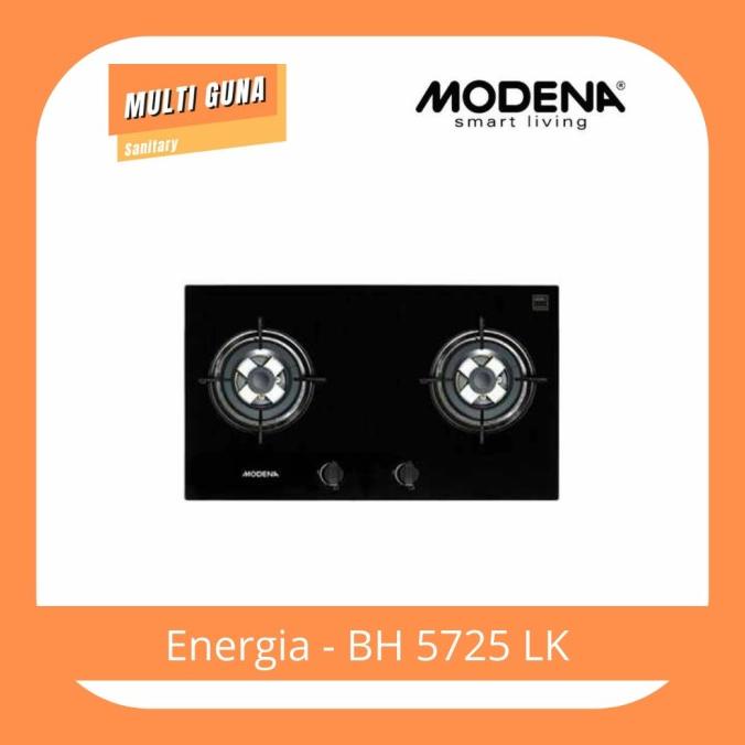 Kompor Tanam Modena 2 Tungku Bh 5725 Lk || Modena Bh 5725 Lk