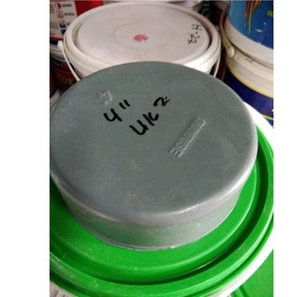 DOP POLOS PVC 4" INCH / TUTUP PIPA