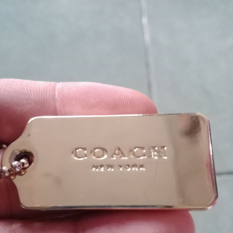 Hang Tag COACH newyork gold