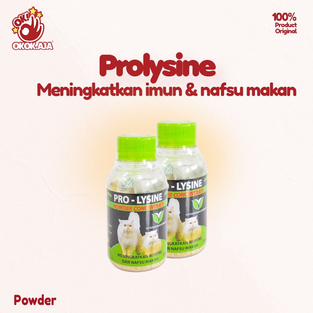 Vitamin imun dan nafsu makan - Prolysine kucing 50gr