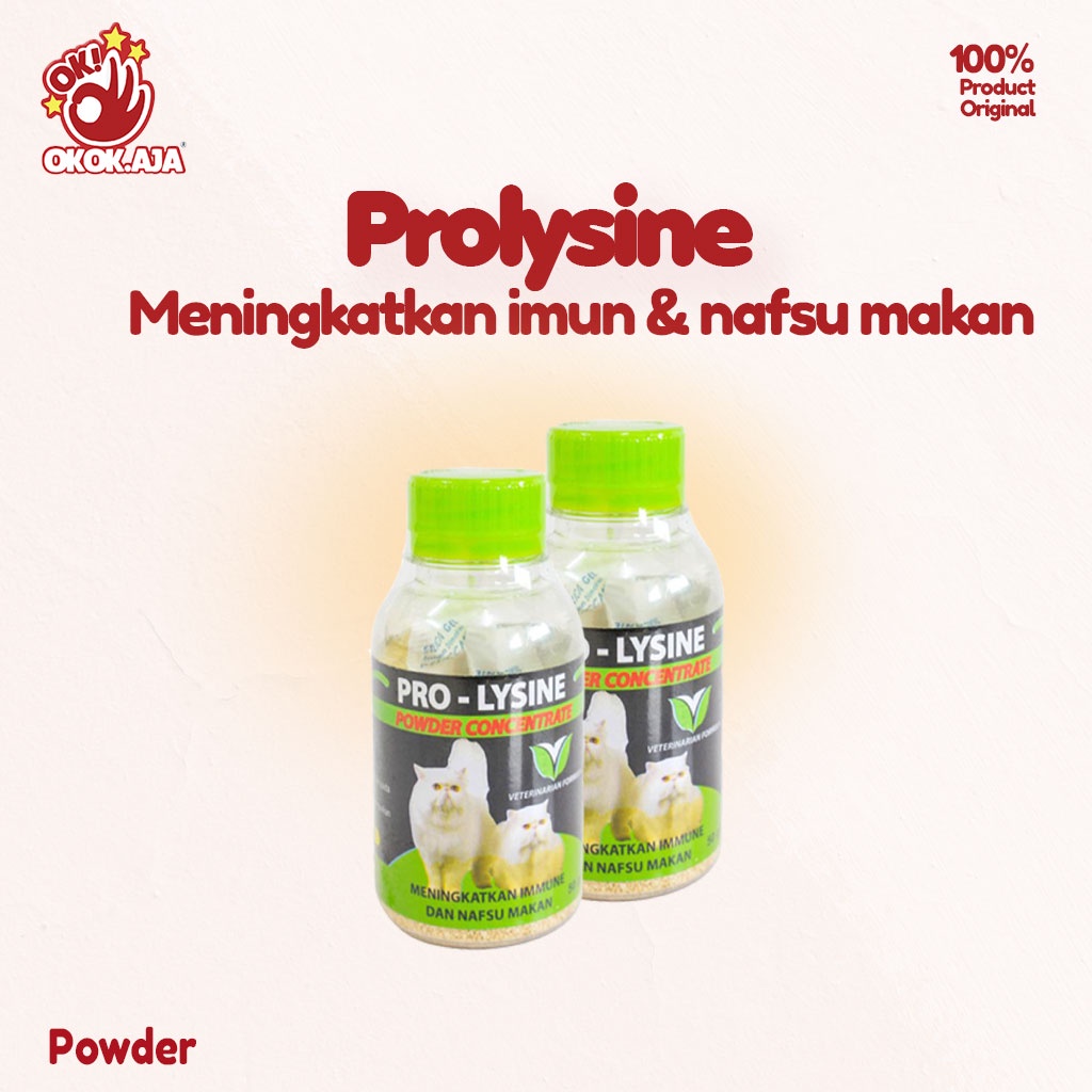 Vitamin imun dan nafsu makan - Prolysine kucing 50gr