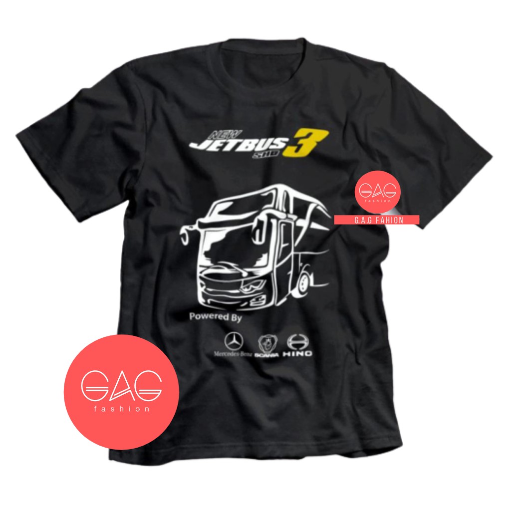 Kaos Distro BISMANIA JETBUS 3 SHD MERCEDES BENZ SCANIA HINO/Kaos Pria/Wanita