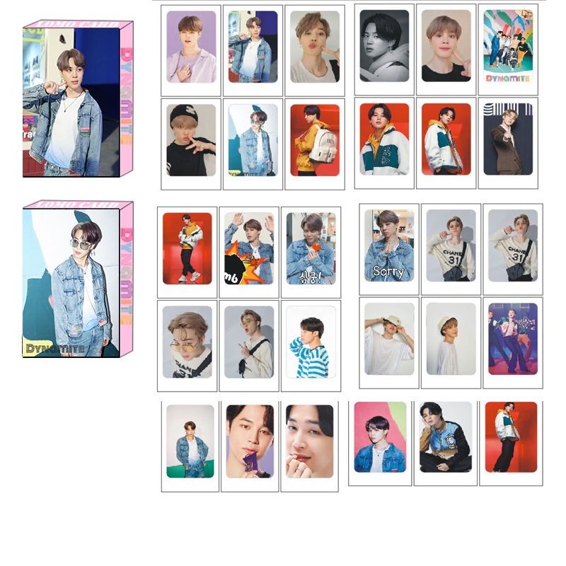 30pcs Kartu Lomo Foto KPOP BTS Album Dynamite