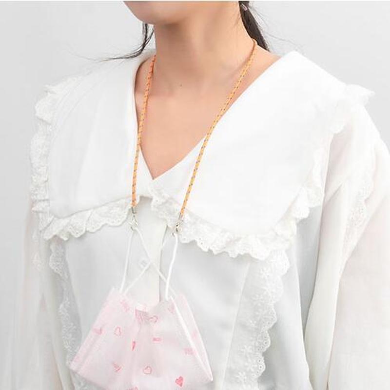 We Flower Colorful Adjustable Length Safety Mask Lanyard Holder Hanging Rope Cord