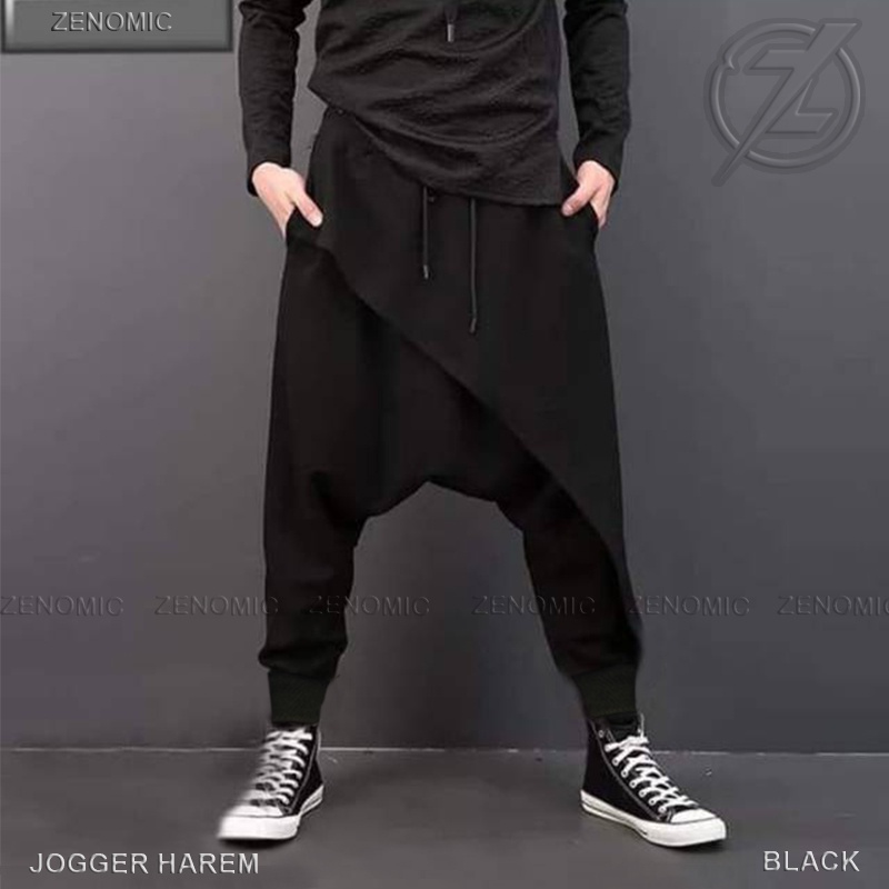 Celana Jogger Harem Pants Hip Hop Etnik Korean Style Zenomic Hypebeast Pria Distro Keren Harajuku