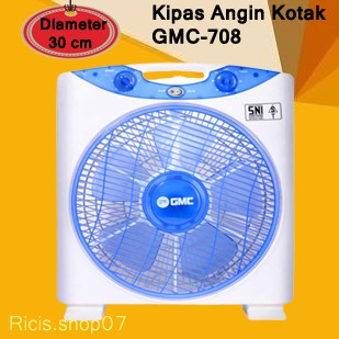 Termurah Kipas Angin Kotak GMC-708 / GMC708 / GMC 708 Angin Kencang + BUBBLEWRAP