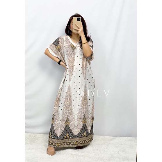 MDLV ~ 91011# Homewear Maxi Dress Big Size Gamis Import Fashion Import