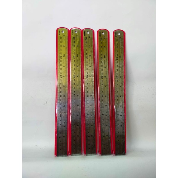 

Penggaris Besi Tebal panjang 30 cm stainless mister ruler