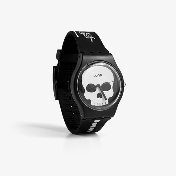 RECOMENDED JUNO OFFICIAL - SKELETON BLACK | JAM TANGAN | WATCH UNISEX