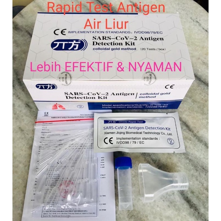 Rapid test antigen (air liur)