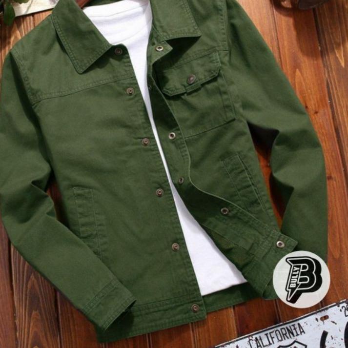 ぷ Jaket Pria Kanvas - Jaket Kanvas - Jaket Cassual - Jaket Kemeja - Jaket Jeans - Jaket Army - ⇄