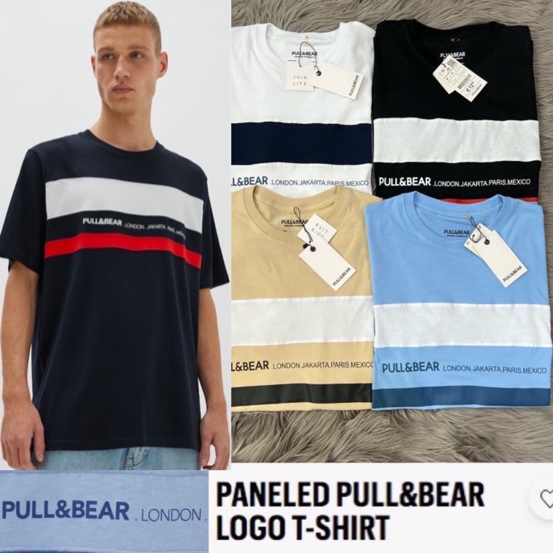 PANELED LOGO T-SHIRT BY PnB *ORIGINAL IMPORT*