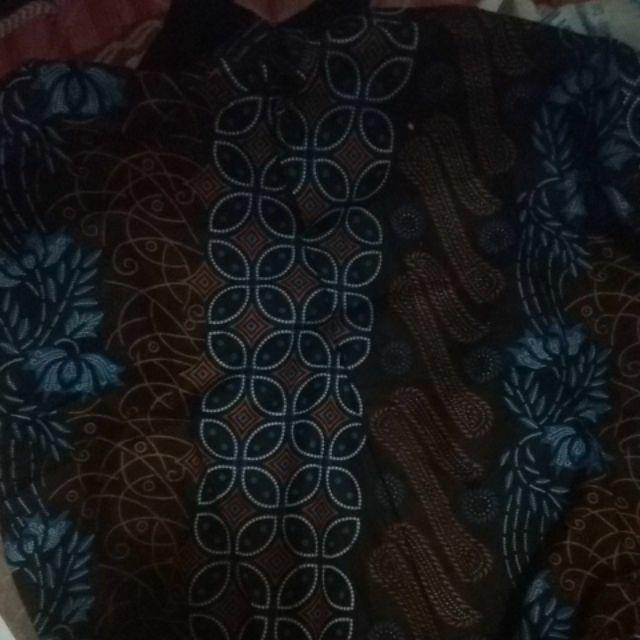 Atasan Batik Pria Lengan Panjang Pekalongan M L Xl