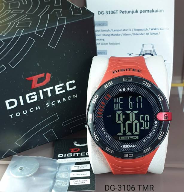 Jam Tangan Pria Digitec Original Touch Screen Tahan Air Garansi 1 Tahun