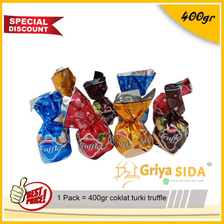 Coklat truffle 400gr coklat turki premium truffle mix 400gr Chocolate Cream &amp; Rice Crisps PROMO